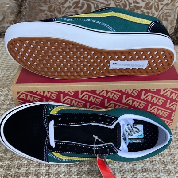 Vans Comfycush Old Skool Ftr Strd/Black/Trwht Men’ - Picture 7 of 16